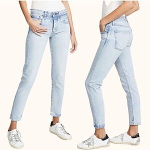 Moussy Vintage Camilla Tapered Rigid Jeans Straight Leg Low Rise Size 26 Classic
